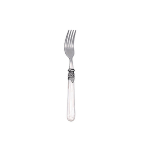 Ensemble <span class=keywords><strong>de</strong></span> couverts unique en acier inoxydable avec poignée en acrylique blanc, <span class=keywords><strong>vaisselle</strong></span>, couverts, <span class=keywords><strong>ustensiles</strong></span> <span class=keywords><strong>de</strong></span> <span class=keywords><strong>cuisine</strong></span> argenterie antique - Product Image 5