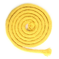 Ficelle de coton tressée colorée de 5mm, cordon de macramé, corde de pantalon simple, cordon de chapeau, cordon de macramé