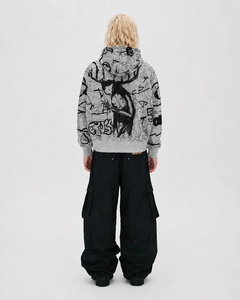 Fábrica de Ropa Personalizada, Sudadera con Cremallera, Estampado de Camuflaje, Bordado, Sudadera con Cremallera Reversible Extra Grande, Alta Calidad, OEM - Product Image 2