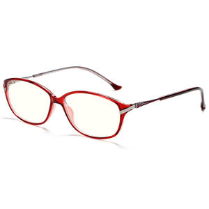 Montures de lunettes rectangulaires anti-radiation pour femmes Grey Jack avec charnières à ressort, style rétro, taille moyenne - Product Image 2