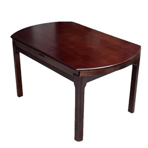 Chinese Style Solid Wood <b>Dining</b> <b>Table</b> And Chair <b>Set</b> 6 Piece Extendable <b>Round</b> Oval Shape <b>For</b> <b>Dining</b> Room - Product Image 5