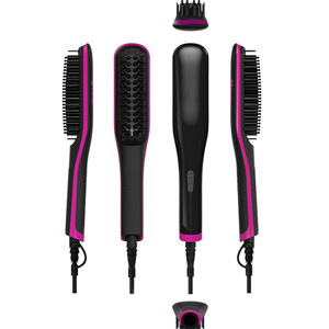 Actualización 3 en 1 alisado del <span class=keywords><strong>cabello</strong></span> PTC iónica rápido hombres plancha <span class=keywords><strong>de</strong></span> pelo <span class=keywords><strong>cepillo</strong></span> - Product Image 5