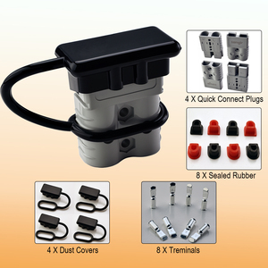 120A 600V Quick Connect Disconnect For 6-12 AWG Premium Cable Wire Harness Plug For Winch <b>Battery</b> Quick Connect - Product Image 2
