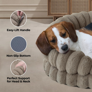 Camas de Lujo para Perros de Espuma Viscoelástica con Corduroy, Camas Ortopédicas para Mascotas con Logotipo Personalizado, Funda Lavable y Extraíble, OEM ODM - Product Image 4