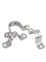 Collier de serrage métrique OEM en acier inoxydable à deux trous