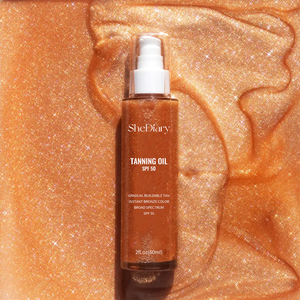 Crema autobronceadora en espray de aceite de bronceado orgánico de etiqueta privada SheDiary, loción de bronceado, Mousse de bronceado <span class=keywords><strong>con</strong></span> <span class=keywords><strong>protector</strong></span> <span class=keywords><strong>solar</strong></span> SPF <span class=keywords><strong>50</strong></span> - Product Image 3