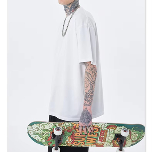 Op maat gemaakte designermerk kleding luxe heren zomer T-shirt 100% katoen effen hiphop stijl plus size aanpasbaar - Product Image 3