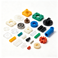 Pièces en plastique d'ingénierie usinées CNC sur mesure LAIDNUO, ABS, PC, POM, Nylon, PEEK, composants de précision pour machines OEM