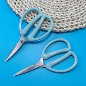 Tijeras pequeñas de plástico azul, para cortar papel, tijeras de oficina, tijeras de sastrería, tijeras para manualidades, tijeras para inauguraciones de negocios - Product Image 3