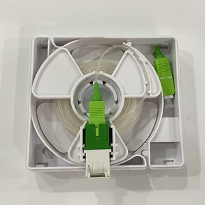 Fttd Fttr Pre-chấm dứt 0.9Mm 1.2Mm Vô Hình Sợi Cáp SC LC Kết Nối Sợi Để <span class=keywords><strong>Ethernet</strong></span> Tấm Tường Ổ Cắm Ổ Cắm - Product Image 2