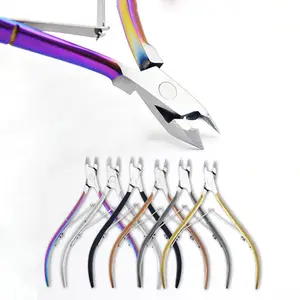 Professional Stainless Steel 3CR13 Jaw 5mm Callus Cuticle Nail Nippers Cutters Exfoliating Pliers D501