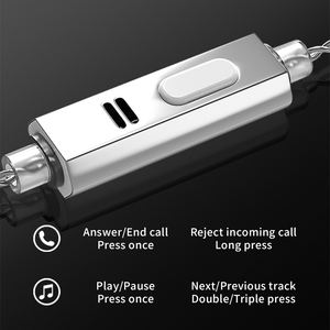 ND ZR หูฟังอินเอียร์สำหรับฟังเพลง, หูฟังอินเอียร์สำหรับเล่นเกมคอมพิวเตอร์แบบไดนามิก HiFi พร้อมไมโครโฟนควบคุมด้วยสาย - Product Image 6