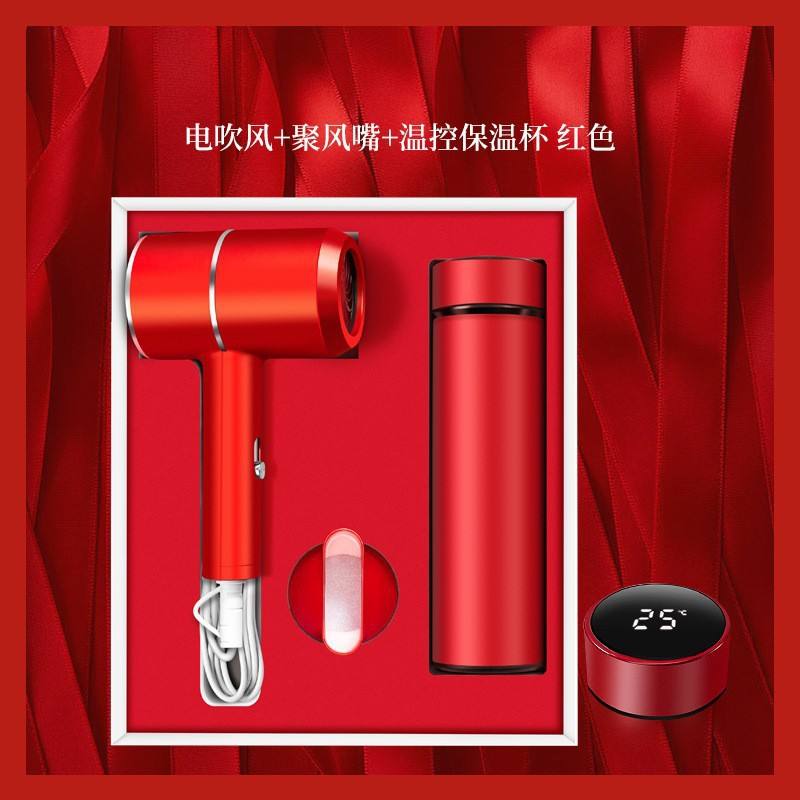 Red two-piece set [hair dryer temperature control cup]