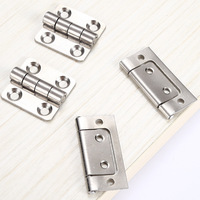 Mini charnières en acier inoxydable, charnières petites et résistantes à la rouille pour boîtes à bijoux, boîtes cadeaux et portes d'armoires