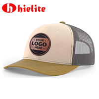 Gorra Trucker de Pesca Unisex Verde de Moda al por Mayor, de 6 Paneles, de Algodón y Malla, con Bordado en Relieve, Ajustable