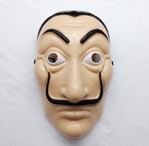 Costume de cosplay Banknote House, Masque Dali, Combinaison rouge, <span class=keywords><strong>Halloween</strong></span>, Masque de jeu de rôle bidimensionnel, Costume de <span class=keywords><strong>clown</strong></span> - Product Image 6