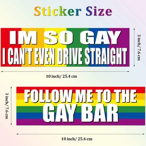 <span class=keywords><strong>Grandi</strong></span> Magneti Impermeabili LGBTQ, <span class=keywords><strong>Adesivi</strong></span> Divertenti <span class=keywords><strong>per</strong></span> <span class=keywords><strong>Auto</strong></span> con Testo Arcobaleno, Decorazione <span class=keywords><strong>per</strong></span> Veicoli e Laptop - 10x3 Pollici - Product Image 3