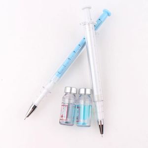 Wholesale Plastic Color Syringe Model 0.38MM Black Ink <b>Neutral</b> Pen for Student Stationery Doctor Nurse - Product Image 5