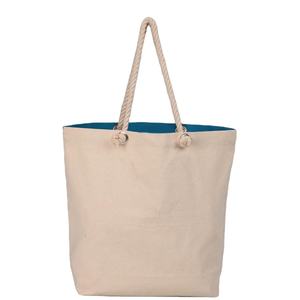 Sac fourre-tout en toile de coton avec poignée en corde, fabriqué en Inde, Bengale-Occidental, prix bas, produit de haute qualité - Product Image 2
