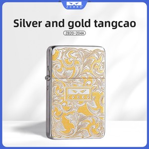 ZORRO/Zorro <span class=keywords><strong>Z820</strong></span> Silber Gold Messing Kerosin-Feuerzeug Windfest Business Hochwertiges Geschenk TikTok Kuaishou Bestseller - Product Image 5