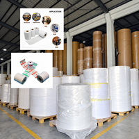 Kertas Thermal POS Bebas BPA Kecepatan Tinggi 80x80mm 57x38mm untuk Printer Struk Kasir