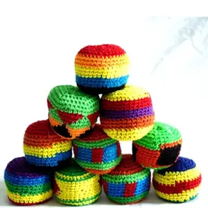 Verschiedene 2 "Bulk Crochet Knit Footbag Kick Sack