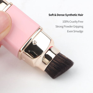 Pinceaux de maquillage professionnels de luxe personnalisés, rétractables, double tête, véganes, de haute qualité, pour voyage, vente en gros, marque privée - Product Image 5
