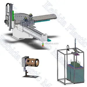 Máquina de moldeo por inyección IML, robot automático en etiquetas de molde, maquinaria de plástico kebida