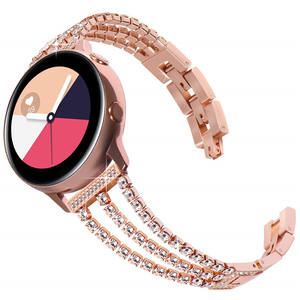 Bracelet de luxe pour <span class=keywords><strong>femme</strong></span> Bracelet de montre pour <span class=keywords><strong>Samsung</strong></span> Galaxy <span class=keywords><strong>Gear</strong></span> <span class=keywords><strong>s3</strong></span> Huawei Bracelet de montre en acier inoxydable en alliage de diamant - Product Image 1
