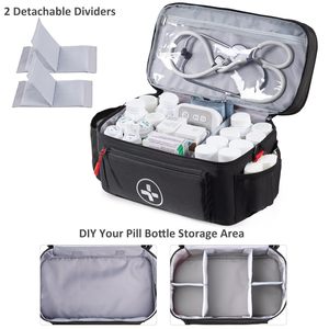Sac de voyage pour médicaments, organisateur <span class=keywords><strong>vide</strong></span>, sac médical de traumatologie, trousse de premiers soins pour les intervenants d'urgence, camping et randonnée en plein air - Product Image 3
