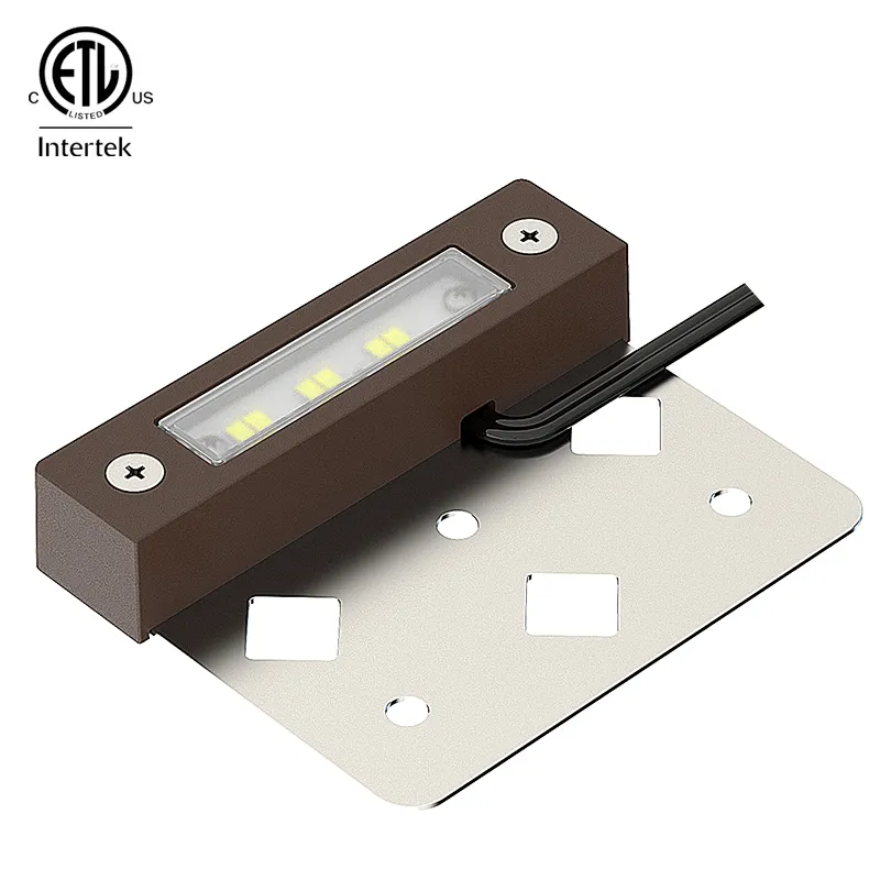 ETL 4 inch LED Hardscape Aluminum Paver Light Warm White Ip65 4" 1.5W Deck Stairs Light Led Step Lights