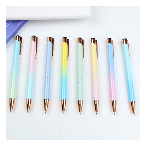 Luxury Rose Gold Cute Metal Ballpoint <b>Pen</b> with Custom Logo Clip 1.0mm Black Ink for Promotional Use - Product Image 4