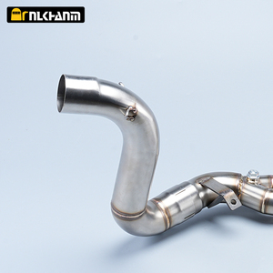 Système d'échappement de moto en acier inoxydable, tuyau de liaison avant, silencieux à enfiler 51 mm, compatible Hon CB650F CB650R CBR650 <span class=keywords><strong>CBR650F</strong></span> - Product Image 4