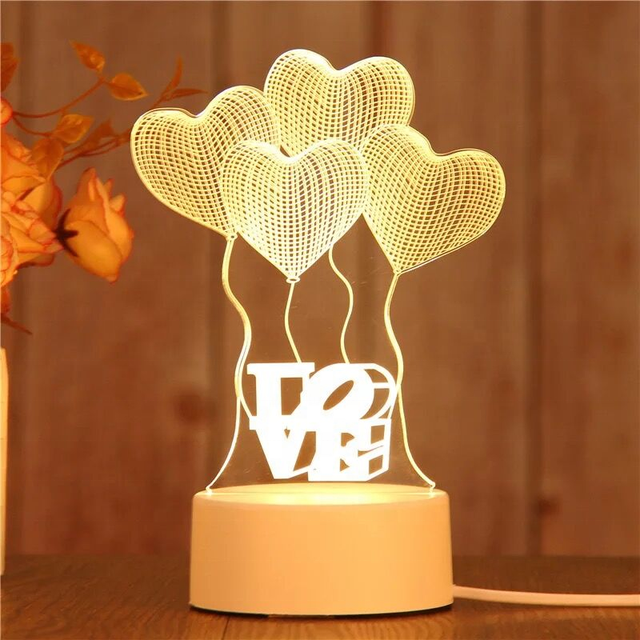Wholesale Kids Adult Gaming Room Creative Usb Custom Pattern Illusion Cartoon Sleep Night Light Anime Acrylic 3D Lamp