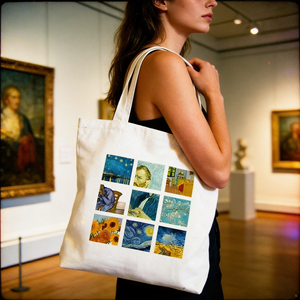 Bolsa de Mano Reutilizable de Algodón para Mujer, Estilo Abuela, para Playa y Compras, Lavable <span class=keywords><strong>a</strong></span> Máquina, Regalo para el Dí<span class=keywords><strong>a</strong></span> de la Madre, Navidad y Aniversarios - Product Image 3