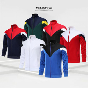 Ensemble survêtement <span class=keywords><strong>rouge</strong></span> personnalisé deux pièces pour hommes et femmes, jogging, entraînement, jogging, survêtement vierge - Product Image 4