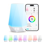 Machine à bruit blanc intelligente pour le sommeil, aide au sommeil, diffuseur d'arômes, humidificateur, veilleuse, affichage numérique, minuterie