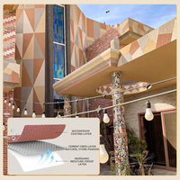 Pierre Artificielle Légère et Résiliente pour Architecture Moderne – Matériau MCM Flexible en Céramique pour Mur de Bâtiment, Tissage Chanvre