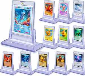 Wholesale 35PT Strong Magnetic Card Brick with <b>Bracket</b> Cartoon Card Protective Cover with Base <b>for</b> Card Game - Product Image 3