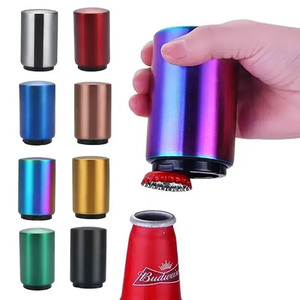 Cadeaux promotionnels Ouvre-bouteille de bière coloré automatique en acier inoxydable personnalisable - Product Image 1