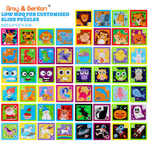 <span class=keywords><strong>Puzzle</strong></span> geser hewan mainan plastik pendidikan disesuaikan plastik teka-teki geser asah otak permainan IQ alat belajar Promosi - Product Image 2