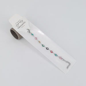 Bracelet en acier inoxydable perlé pour enfants, <span class=keywords><strong>protection</strong></span> <span class=keywords><strong>contre</strong></span> le <span class=keywords><strong>mauvais</strong></span> œil pour bébé, style religieux islamique pour les anniversaires - Product Image 5