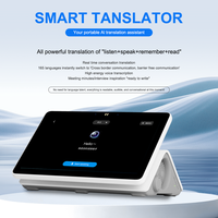 Traducteur de langues AI à double écran IPS de 10,1 pouces, 165+ langues, traduction vocale instantanée hors ligne, haut-parleur intégré, Android 11, 4G