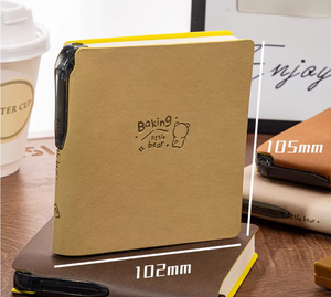 Libretas Personalizadas con Logotipo, Tapa Dura de <span class=keywords><strong>PU</strong></span>, Formato Cuadrado, Agenda, Diario, Cuaderno con Bolígrafo en el Lomo - Product Image 5