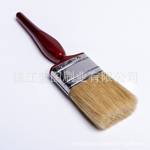 Brocha Plana para Pintar con Cerdas de Cerdo, Mango de Plástico Rojo, 14-20mm, Origen Zhenjiang Jiangsu - Product Image 4