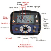 Detektor Logam Emas Profesional Genggam dengan Tiang yang Dapat Disesuaikan, Layar LCD, dan Daya 9V