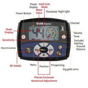 Fabrika doğrudan hızlı teslimat el <span class=keywords><strong>Metal</strong></span> dedektörü altın dedektörü çin'de yapılan İstanbul plastik malzeme - Product Image 4