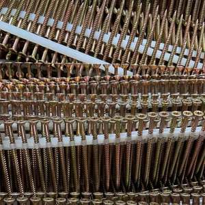 مسامير برأس غاطسة ، محرك مربع ناعم ، مسامير شريط من البلاستيك مُجمع براغي أرضية - Product Image 6