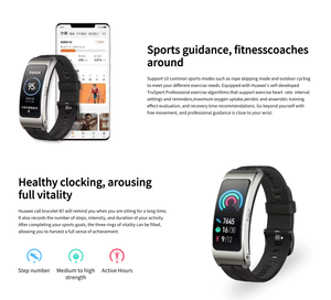 Pulsera Inteligente <span class=keywords><strong>Huawei</strong></span> B7 Premium, Compañero de Negocios en Movimiento, Auriculares Bluetooth 2 en 1, con <span class=keywords><strong>Aplicación</strong></span> Exclusiva - Product Image 3