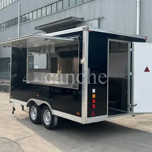 Chariot de nourriture mobile Ccanche 4m² pour pizza, tacos, hot-dogs, en-cas, avec cuisine - Product Image 1